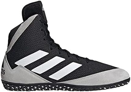 adidas Mat Wizard 5 Wrestling Shoes (Black/Grey/White, 10)