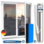 WindowShield® | Window privacy film with Installation Tools | Silver One Way Mirror film Daytime Privacy, Heat Control, UV Blocking | Self-Adhesive Window Tinting film | 17.5 Inch x 6.5 Feet