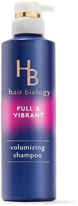 Hair Biology – Volumizing Shampoo with Biotin – Full & Vibrant for fine or thin hair – 380 ml., Blue and Lavendar