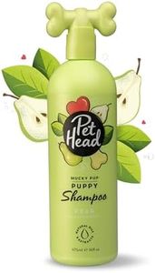 Pet Head Mucky Pup Puppy Shampoo | Pear Scent | Shampoo for Puppies from 8 Weeks | Professional Grooming | Vegan Dog Shampoo | Gentle Formula for Puppies | 475 ml