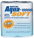 Thetford 03300 Aqua-Soft Toilet Tissue 2-Ply 4 Rolls