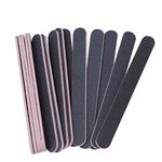 25Pcs Nail Files for Acrylic Nails，100/180 Grit Nail Buffers Double Sided Emery Board Nail Buffing Files