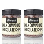 The Select Aisle Milk Chocolate Chips Pack of 2-300g [Milk Chocolate Chips| Cake decorations/Baking/Cake Sprinkles/Cake toppers| Milk Chocochips | Baking Decor ]