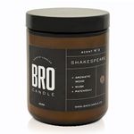 Candles for Men - Shakespeare by Bro Candle - Natural Scented Soy Wax Patchouli Candles | Scent - Vintage Bookstore with Patchouli, Musk & Cedarwood | Birthday Gift for Men | 40-50 Hour Burn Time