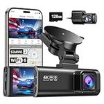 REDTIGER Dash Cam Front Rear, 4K/2.5K Full HD Dash Camera for Cars, 32GB Card Included, Built-in Wi-Fi GPS, 3.18” IPS Screen, Night Vision, 170°Wide Angle, WDR, 24H Parking Mode(F7NP)