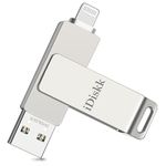 App-le Mfi Certified iDiskk 128GB flashdrive for Your iPhone Photo Stick for iPhone USB Storage Flash Drive iPhone Photo Saver Flashdrive Mac,iPad,PC Thumb Drive for Photos and Videos Auto Backup