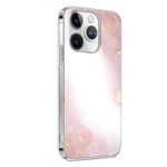 SaharaCase Marble Series Case Compatible with Magnetic Charging for iPhone 15 Pro 6.1-inch Display (2023) [Shockproof Bumper] Rugged Protection Anti-Slip Grip Slim Fit (Pink)