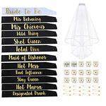 Bachelorette Party Bride to Be Kit Bride Tribe Sash Set for Bridal Shower Hen Party Decorations Engagement Party Favors & Supplies (30PCS)