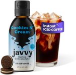 Javy Coffee Concentrate - Cold Brew Coffee, Perfect for Instant Iced Coffee, Cold Brewed Coffee and Hot Coffee, 35 Servings - Cookies N’ Cream