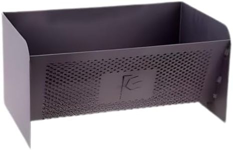 Panier noir à pellets, panier brûleur à granulés de bois, braséro intérieur/extérieur - Longueur 40 x Profondeur 23 x Hauteur 20 cm