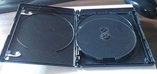 Black 10 PK 15mm VIVA ELITE Blu-Ray Replace Case Hold 4 Discs (4 Tray NO 4K UHD Logo)