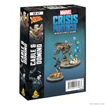 Marvel Crisis: Protocol– Domino & Cable| Marvel Miniatures Game | Strategy Game for Teens and Adults | Ages 14+ |for 2+ Players | Average Playtime 45 Minutes | Made by Atomic Mass Games Multicolor