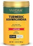 VAHDAM, Golden Milk Recovery & Nourishing Latte Mix - Ashwagandha with Turmeric Curcumin (72 mg, 81% Curcuminoids), Ginger & Black Pepper | Non-GMO & Gluten Free |HERBAL SUPPLEMENT - 40 Servings