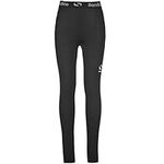 Sondico Kids Core Tights Junior Compression Fit Exercise Sport Baselayer Bottoms Black 7-8 Yrs