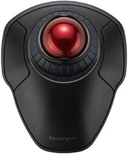 Kensington K70992JP Orbit Wireless Trackball with Scroll Ring, Black & Red