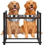 Elevated Dog Bowl: Adjustable 8 Hei