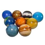 CALANDIS® 9Pcs Portable Colorful Early Education Soft Planet Bouncy Ball for Kids