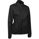 Sun Mountain Women's Monsoon Waterproof Golf Rain Jacket Black M, Black, Medium