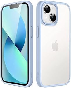 JETech Matte Case for iPhone 13 6.1-Inch, Shockproof Military Grade Drop Protection, Frosted Translucent Back Phone Cover, Anti-Fingerprint (Sky Blue)