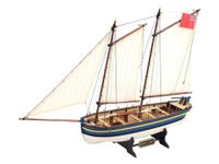 Artesania Latina – Wooden Model Ship Kit - Captain's Longboat HMS Endeavour - Model 19005, Scale 1:50 - Scale Models for Assembling - Initiation Level