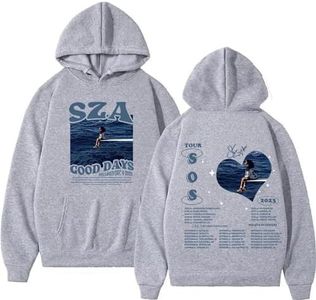 Album s-o-s Hoodie by Singer S-Z-A Music Fans Fashion Long Sleeve Hoodies Pullover Hot Sweatshirts for Men Women Hip Hop Hoodies Sweater Couple Graphic Letter Printed Loose Pullover Solid Unisex