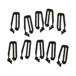 Pack of 10pcs Outdoor 25mm Molle Webbing Connecting Strap Buckle Backpack Clip Locking-Black, S Abdominal Support, S