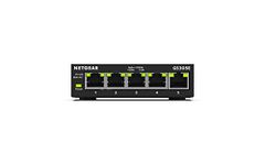 NETGEAR 5-Port Gigabit Ethernet Smart Managed Plus, Network Switch, Hub, Internet Splitter (GS305E)