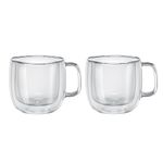 ZWILLING J.A. Henckels Cappuccino Glass Mug Set, Clear, 2-pc