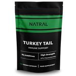 Pure Turkey Mushroom Extract - 120 Capsules High Strength 40% polysaccharides from 100% Fruiting Bodies | No Fillers No Additives - Vegan