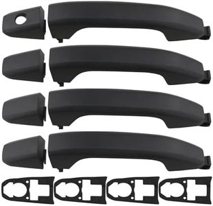 APPERFiT Exterior Door Handles for Chevy Silverado GMC Sierra Texture Black 4PCS