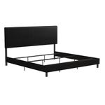 DHP Janford Upholstered Bed, King, Black