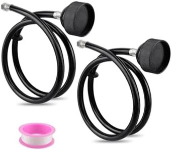 Salon Shampoo Bowl Sprayer Head with Black Rubber Hose, Salon Spray Head Professional Salon Sink Replacement Part for Salon Barber Shop Spa, 1/4" Thread