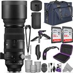 Sigma 150-600mm f/5-6.3 DG DN OS Sports Lens for Sony E Mount with Altura Photo Complete Accessory and Travel Bundle