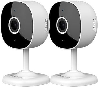 Galayou Indoor Home Security Cameras - 2K WiFi Surveillance Camera with Two-Way Audio for Baby/Pet/Dog/Nanny, Smart Siren with Phone App, SD/Cloud Storage, Works with Alexa & Google Home G7-2PACK