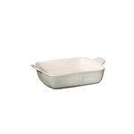 Emile Henry 10.25" x 7" / 0.9 qt Small Baker-Modern Classics Collection rectangular baking dish, Pearl Gray