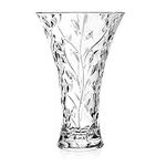 RCR ‘Laurus’ Decorated Crystal Vase for Flowers (302mm) – LUXION© Crystal Glass: Strong, Durable & Dishwasher-Safe – Luxury Home Décor/Wedding Table Decorations