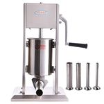 Hakka 7 Lb Sausage Stuffer Commercial, 2 Speed Vertical Sausage Maker Manual Sausage Filler Machine, Stainless Steel