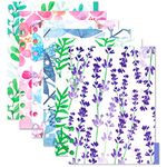 Rancco A6 Binder Index Dividers Insertable Page, 2 Sets 12 Pcs Translucent 6-Holes Tab Cards for Filofax Personal Notebook/Travel Diary Journal/Planner w/Ruler