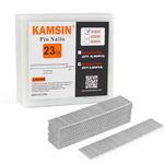 KAMSIN P612 Headless Pin Nails, 23 Gauge 1/2'' (12mm) Leg Length, Stainless Steel Pin Nails 9,000 PCS/BOX, woodworking Fasteners for Pneumatic Pin Nailer Air Pin Nail Gun