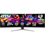 MSI, MPG 491CQPX QD-OLED, 49-Inch, DQHD, 5120x1440, 1800R, OLED Monitor, 240Hz, 0.03ms, DisplayHDR TRUE Black 400, G-SYNC™ Compatible, HDMI™ 2.1, DP 1.4a, USB C (98W PD), Height Adjustable, Black