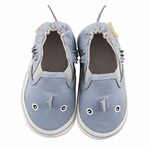 Robeez Baby Boy Anti-Slip Soft Sole Crib Shoes - Infant/Toddler - Blue Pattern - 12-18 Months