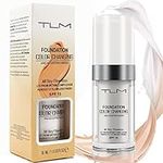 TLM Flawless Colour Changing Warm Skin Tone Foundation, Moisturizing Foundation Makeup, Naturally Blends, Long Lasting for Face Makeup, Waterproof Poreless Liquid Foundation SPF, 30ML