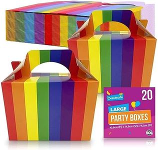 20pk Rainbow Birthday Party Boxes for Kids Party Food | Cardboard Lunch Boxes for Kids Party Food Boxes Party | Party Food Boxes for Kids Party Boxes | Party Lunch Boxes for Kids Party Food Party Box