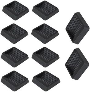 ziyue 10 PCS Rubber Furniture Caster Cups, Non Slip Furniture Pads for Hardwood Floors Bed Stoppers to Prevent Sliding Carpet Coasters Leg Protectors