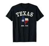 Distressed Texas State Flag Map T-S