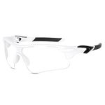 Eymen I Sport Sunglasses for Men and Women, Ideal for IPL Cricket Baseball Cycling Running Biking, UV protection (Transparent)