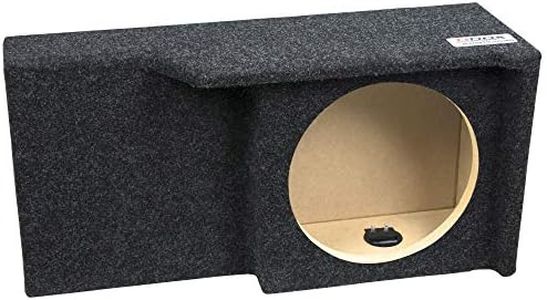 Bbox Single Sealed 10 Inch Subwoofer Enclosure - Accu-Tuned Sealed Subwoofer Boxes & Enclosures - Subwoofer Box Improves Audio Quality, Sound & Bass - Fits 2004 - 2008 Ford F150 Super Crew / Super Cab