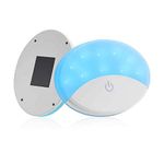 CLOUDSALE Wireless Car Interior Dome Magnetic Stick Car Ceiling Roof Lights with 2 Colors Modes 10 LEDs Dome Light for Multipurpose use(White/Blue)