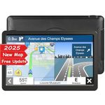 GPS Car Navigator, 9 Inch Display, Voice Guidance, Lifetime Maps with Voice Guidance and Speed Camera Warning 2D&3D map Americas Maps Free Lifetime Map