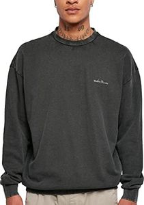 Urban Classics Men's Small Embroidery Crew, Black, Small